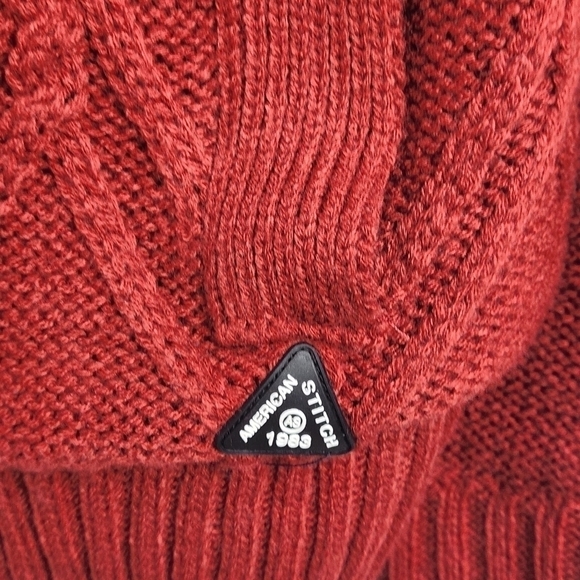 AMERICAN Stitch Hooded Thick Sweater Jacket Size: M - Picture 12 of 16